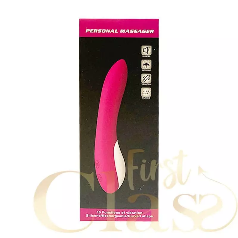 Personal massager 10 functions of vibrations curve shape